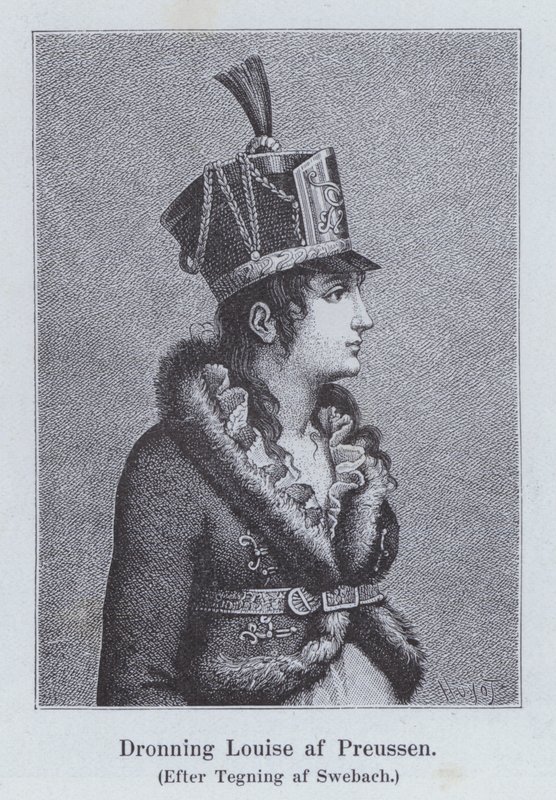 Louise av Mecklenburg-Strelitz, dronningkonsort av kong Frederick William III av Preussen (litho) av Jacques Francois Joseph (after) Swebach