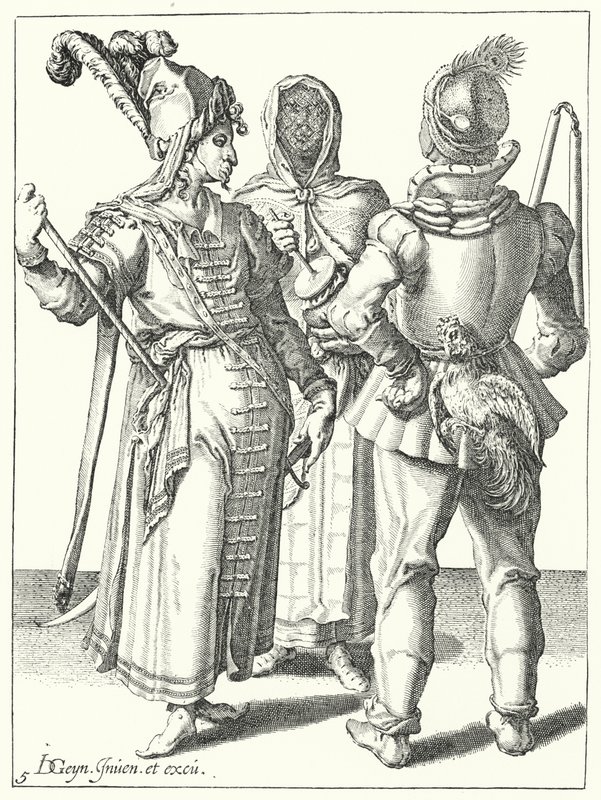 Maskerade (gravering) av Jacques II de Gheyn
