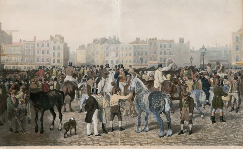 Old Smithfield Market av Jacques Laurent Agasse