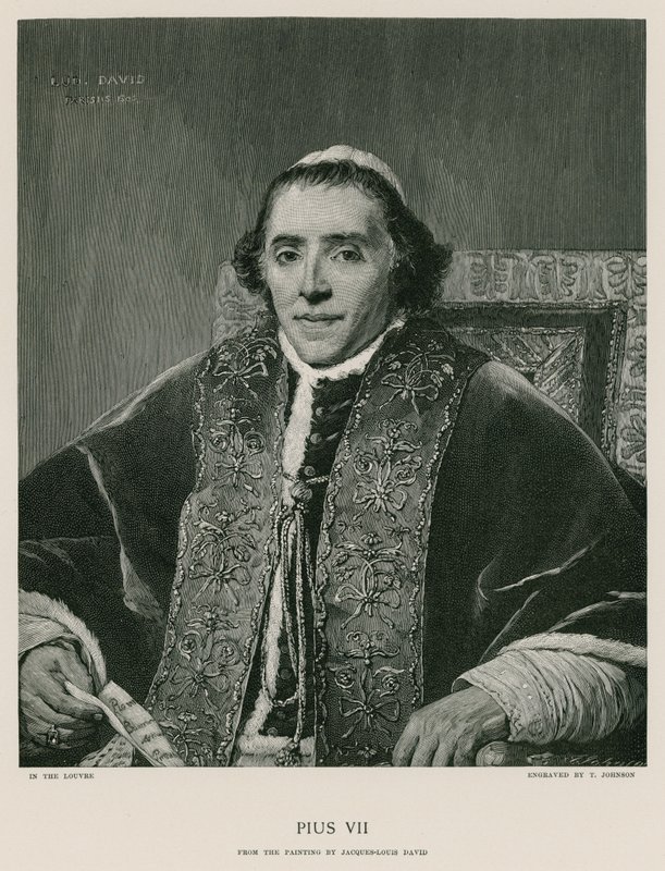 Pave Pius VII av Jacques Louis David
