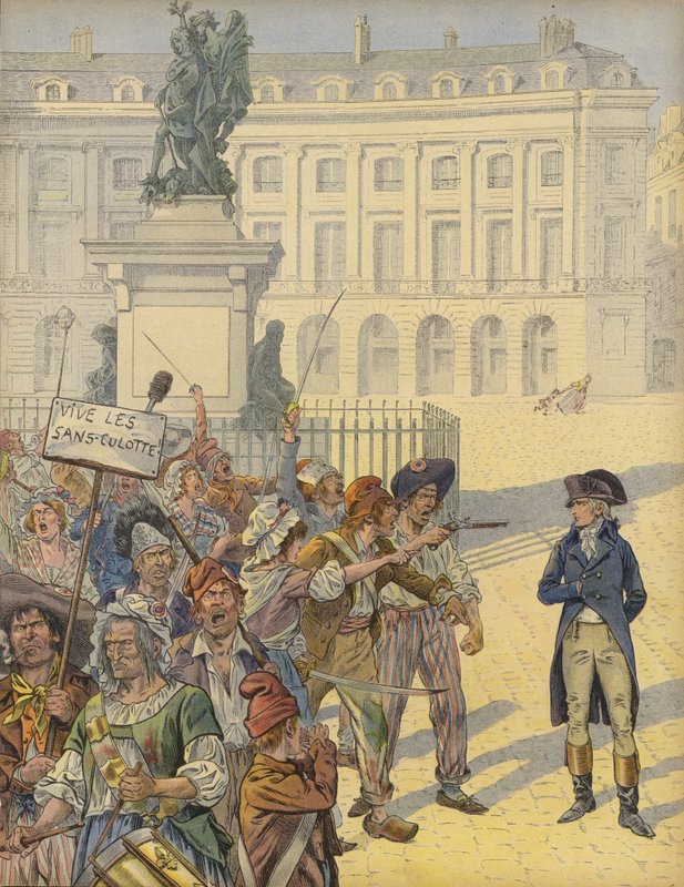 Napoleon Bonaparte midt i revolusjonær uro av Jacques Marie Gaston Onfray de Breville (Job)
