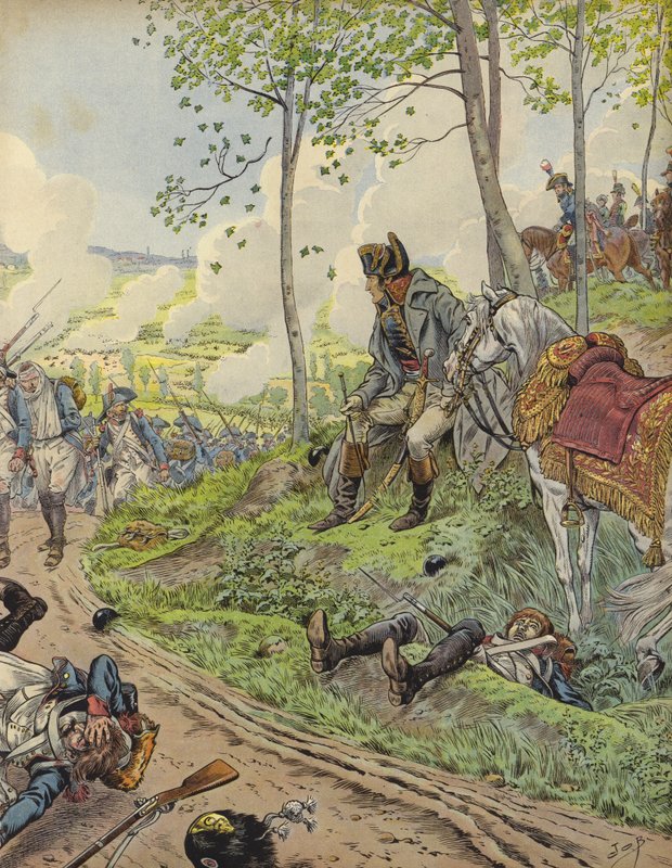 Napoleon Bonaparte ved Marengo av Jacques Marie Gaston Onfray de Breville (Job)