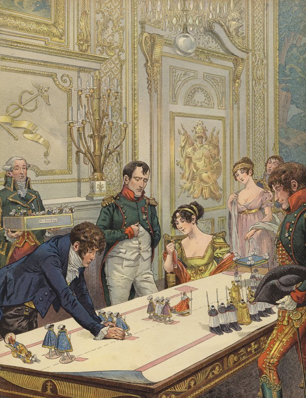Napoleon og Josephine forbereder seg til kroningen deres av Jacques Marie Gaston Onfray de Breville (Job)