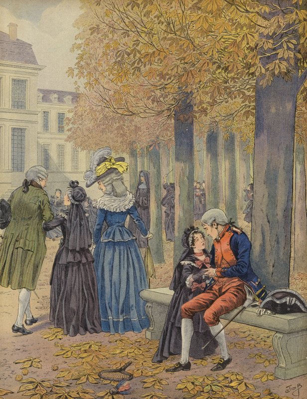 Napoleon og søsteren hans Elisa av Jacques Marie Gaston Onfray de Breville (Job)