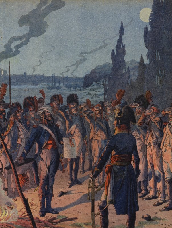 Kvelden for slaget ved Lodi av Jacques Marie Gaston Onfray de Breville (Job)