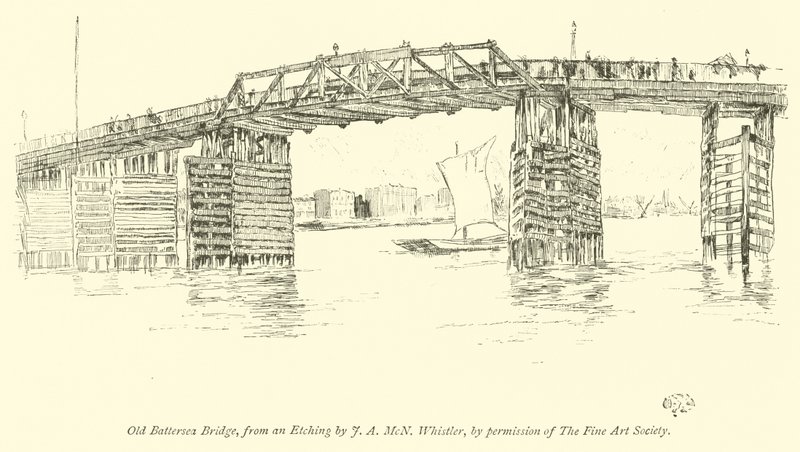 Old Battersea Bridge av James Abbott McNeill Whistler