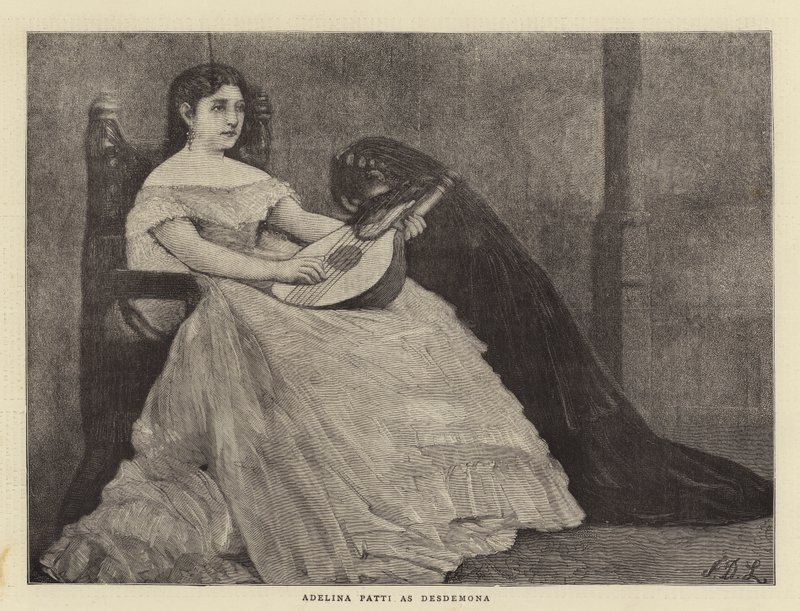 Adelina Patti som Desdemona av James Dromgole Linton