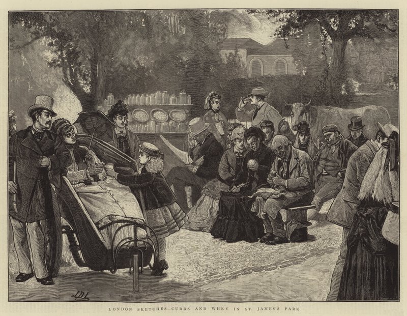 London Sketches, Curds og Whey i St James's Park av James Dromgole Linton