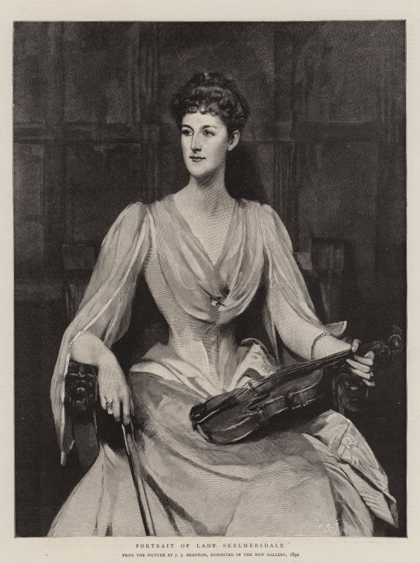 Portrett av Lady Skelmersdale av James Jebusa Shannon