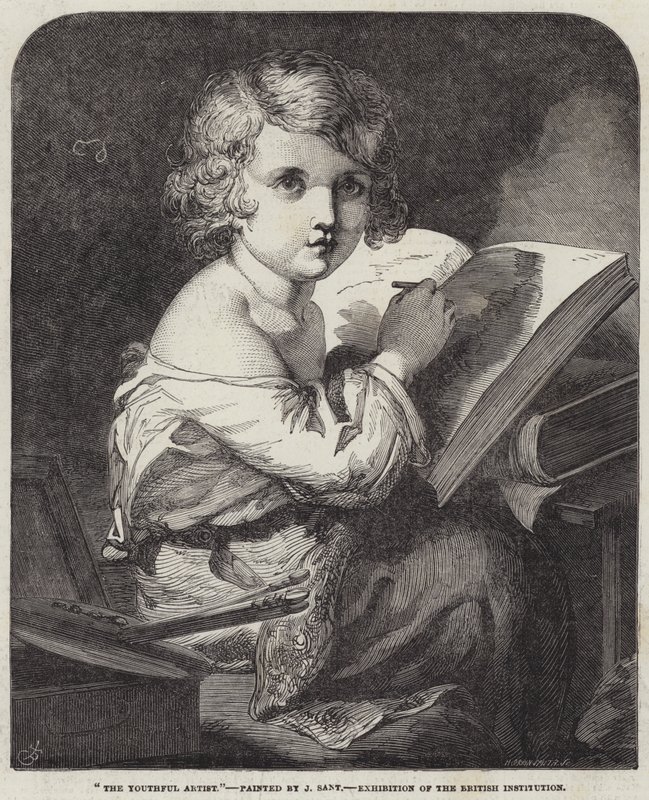 Den ungdommelige kunstneren av James Sant
