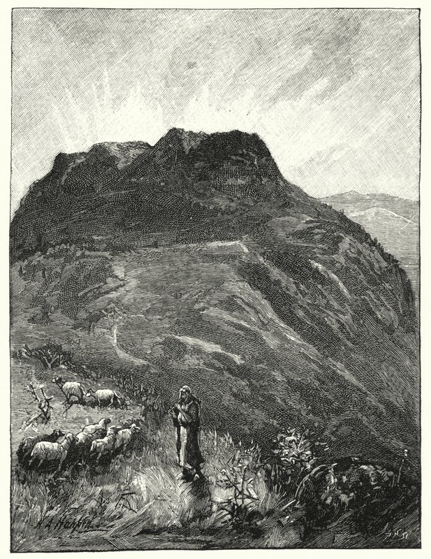 Det tradisjonelle skjønnhetsfjellet (litho) av James (after) Clark