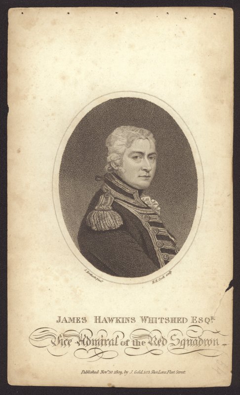 James Hawkins-Whitshed , britisk admiral (gravering) av James (after) Northcote