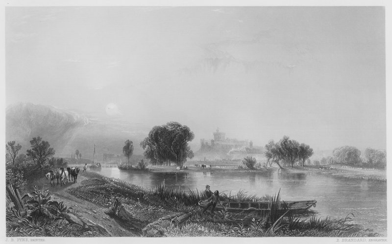 Windsor Castle (gravering) av James Baker (after) Pyne
