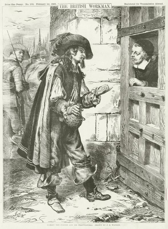Parley the Porter og Mr Flatterwell (gravering) av James Dawson Watson