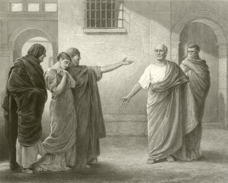Volumnia som bebreider Brutus og Sicinius av James Dromgole Linton