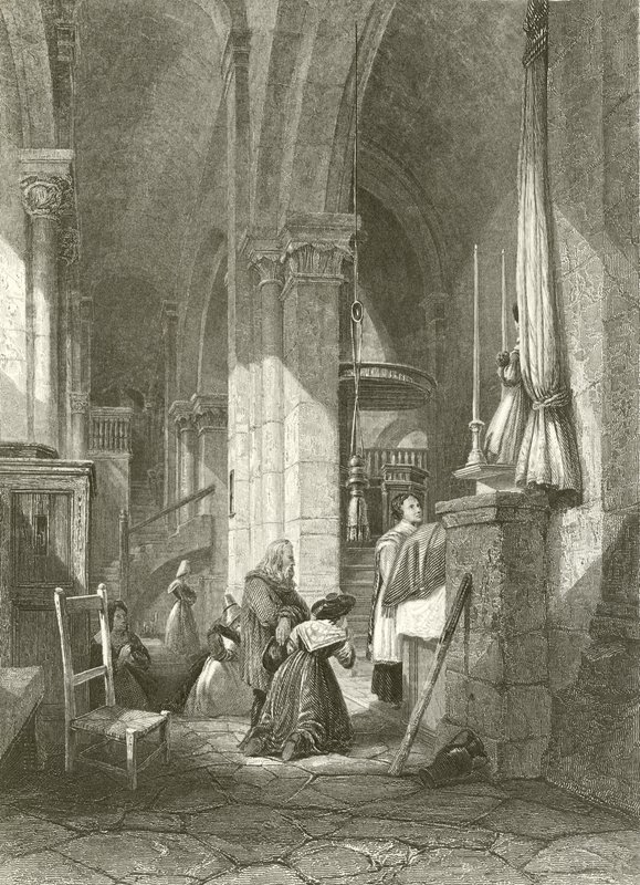 Polignac kirke, Auvergne av James Duffield Harding