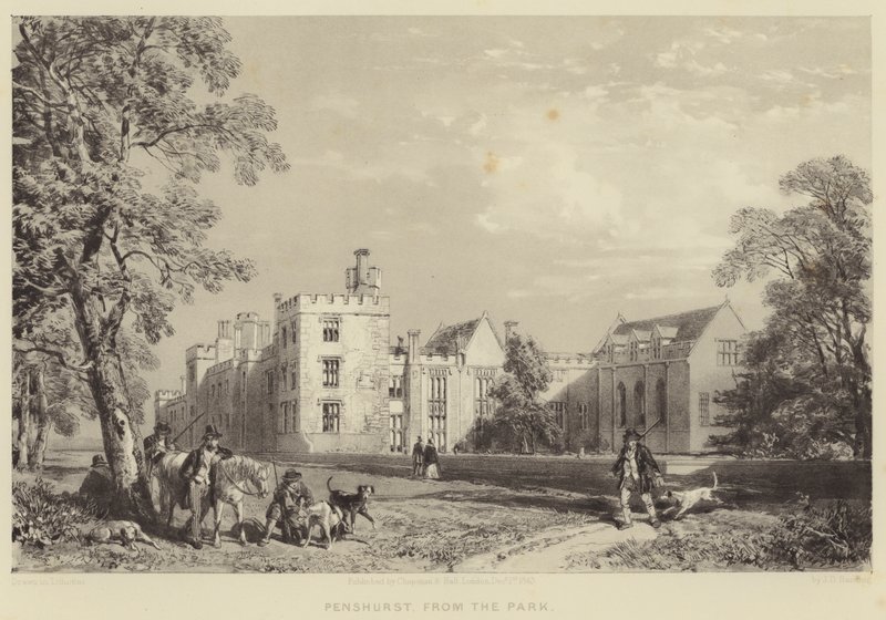 Penshurst, fra parken av James Duffield Harding