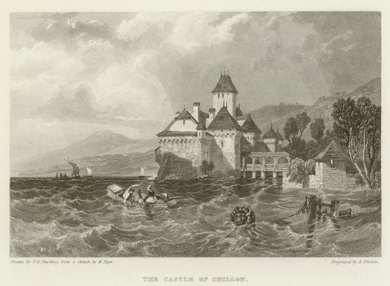 Chillon-slottet av James Duffield Harding