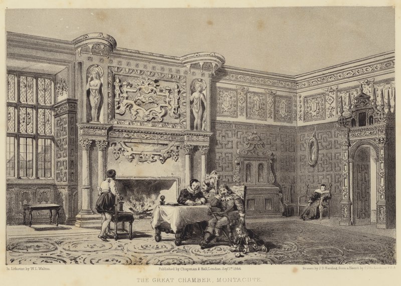 Det store kammeret, Montacute av James Duffield Harding