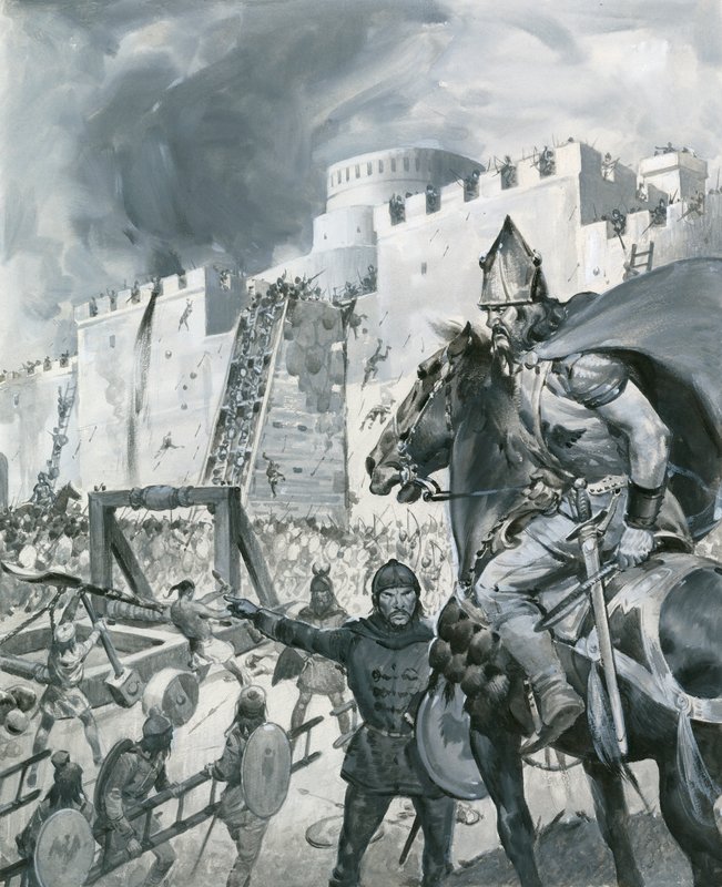 En enorm hær av tartarer omringet Kaffa i Abessinia i 1346 av James Edwin McConnell