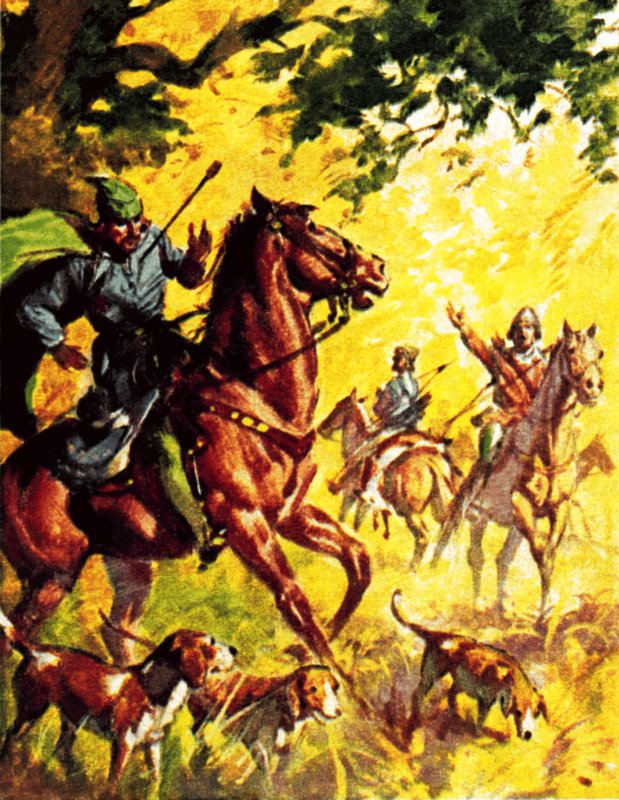 Døden til William Rufus, sønn av William Erobreren (fargelitografi) av James Edwin McConnell