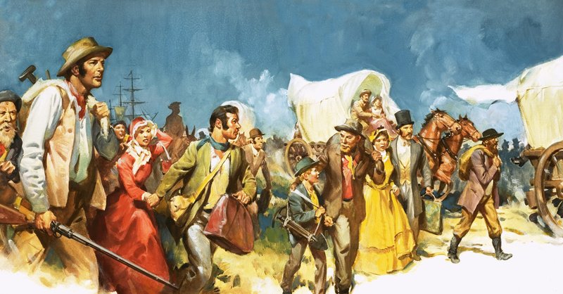 Gullprospektorer strømmer inn i Sør-Afrika av James Edwin McConnell