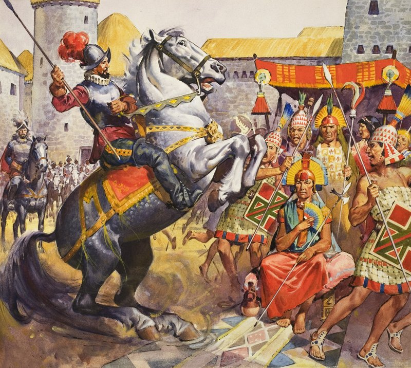 Inkaer (gouache på papir) av James Edwin McConnell