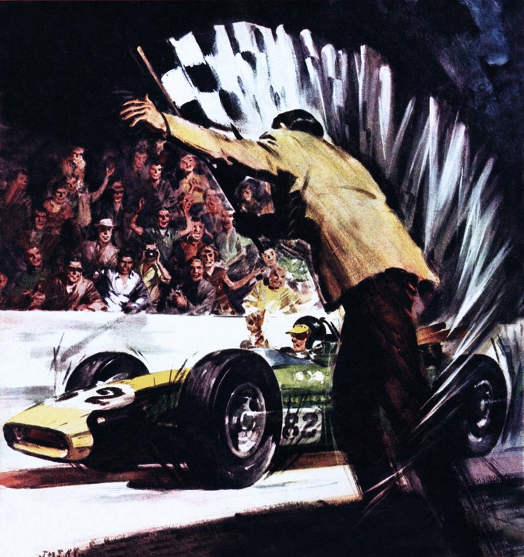 Jim Clark vinner Amerikas store løp av James Edwin McConnell