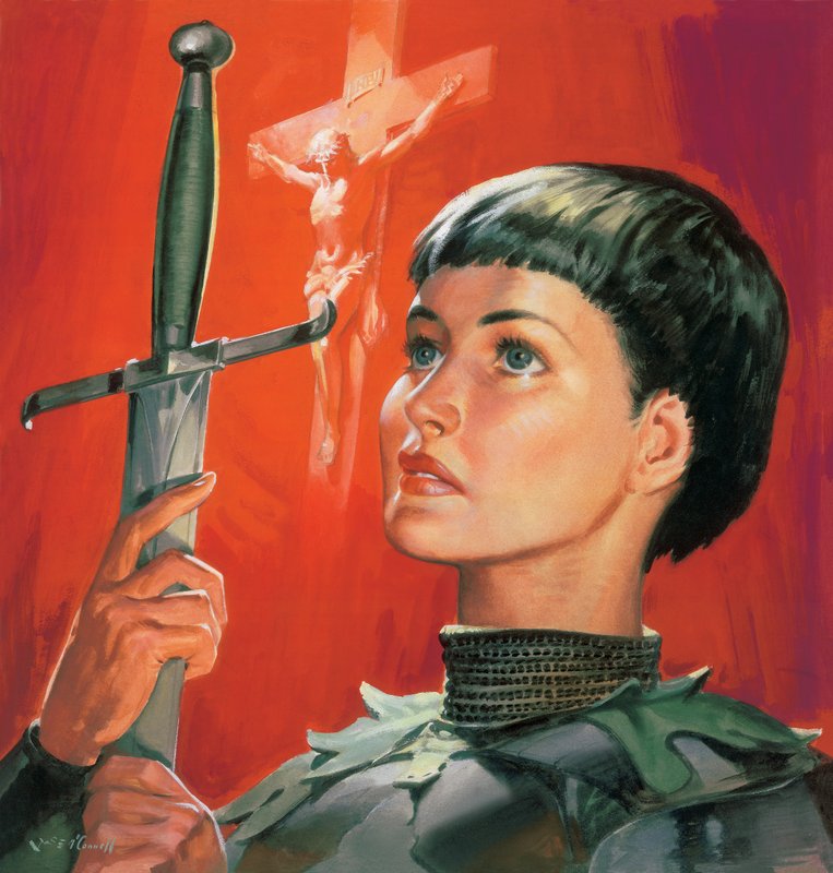 Jeanne d#39;Arc (1412–31) (gouache på papir) av James Edwin McConnell