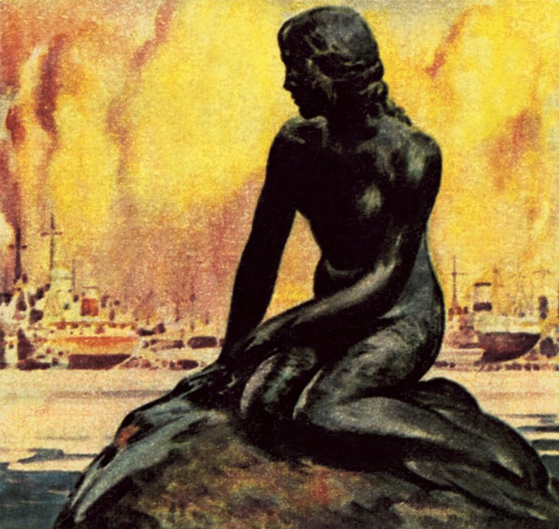 Den lille havfruestatuen i København av James Edwin McConnell