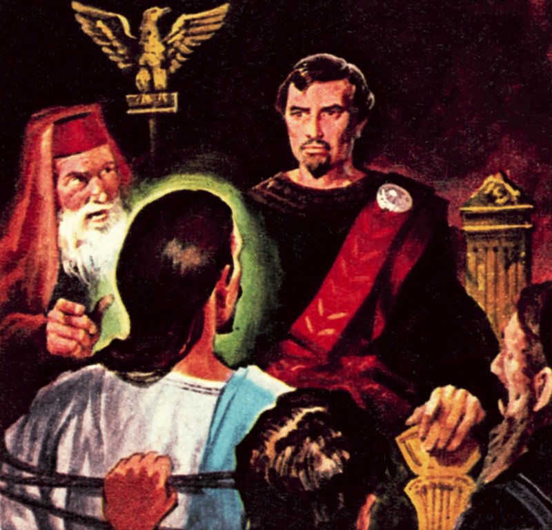 Pontius Pilatus i dommen over Jesus Kristus av James Edwin McConnell