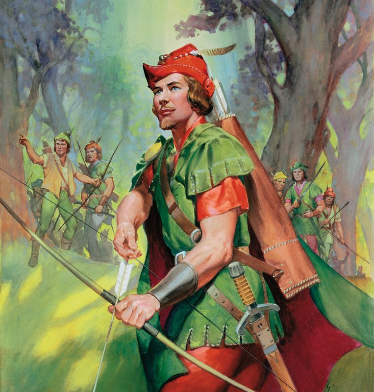 Robin Hood (gouache på papir) av James Edwin McConnell