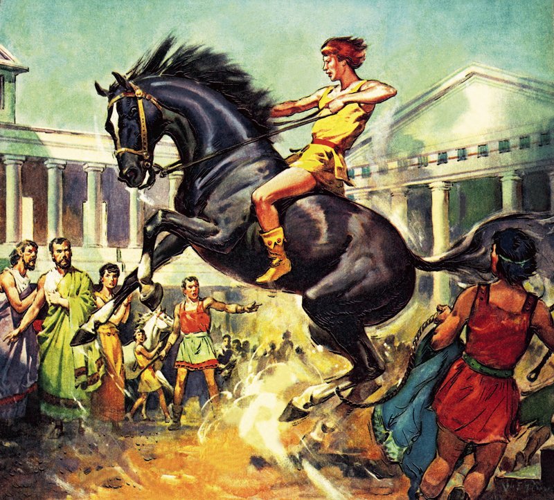 Temmingen av Bucephalus av James Edwin McConnell