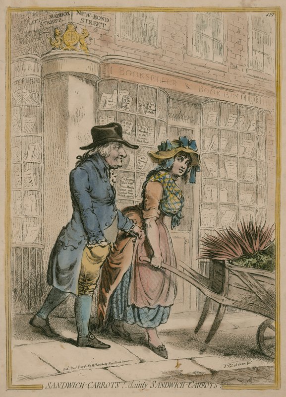 Sandwich-Gulrøtter - Lady Sandwich Gulrøtter av James Gillray