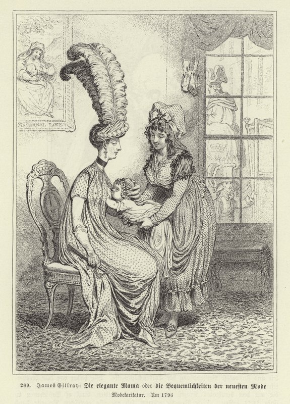Den fasjonable mammaen av James Gillray