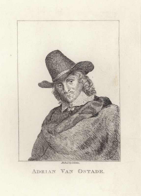 Adriaen van Ostade, døpt som Adriaen Jansz Hendricx. Etset av James Girtin. av James Girtin