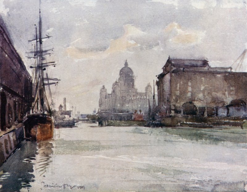Dock Board-kontorer fra Albert Dock av James Hamilton Hay