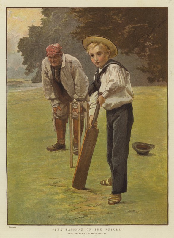 The Batsman of the Future (chromolitho) av James Hayllar