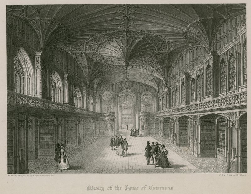 Library of the House of Commons, designet av Thomas Hopper av James Henry Lynch