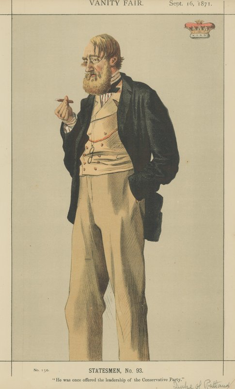 Hertugen av Rutland (farge litho) av James Jacques Joseph Tissot
