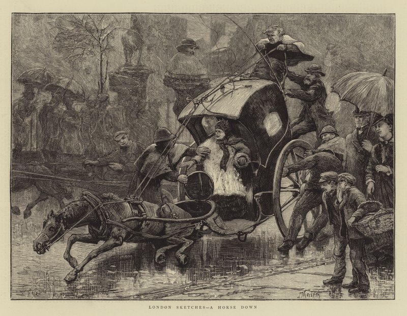 London Sketches, en hest ned av James Macbeth