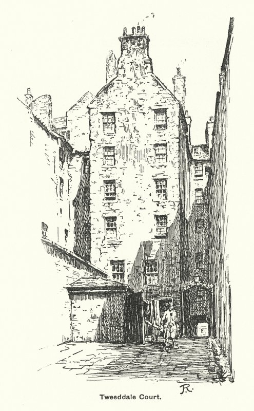 Tweeddale Court (litho) av James Riddel