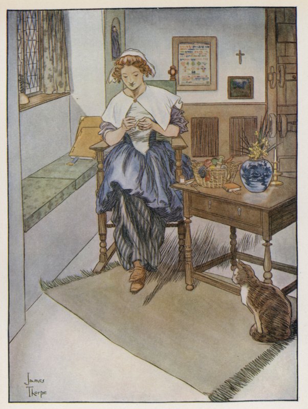Illustrasjon for The Compleat Angler av Izaak Walton av James Thorpe