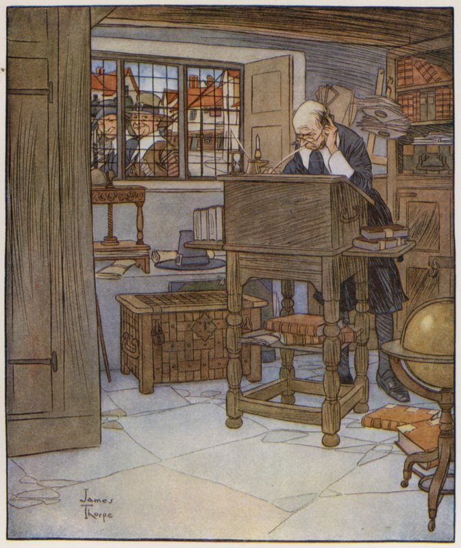 Illustrasjon for The Compleat Angler av Izaak Walton av James Thorpe