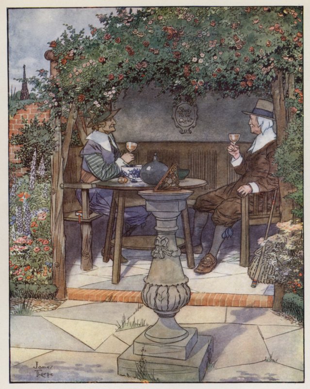 Illustrasjon for The Compleat Angler av Izaak Walton av James Thorpe