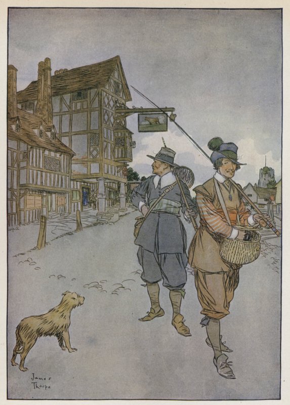 Illustrasjon for The Compleat Angler av Izaak Walton av James Thorpe