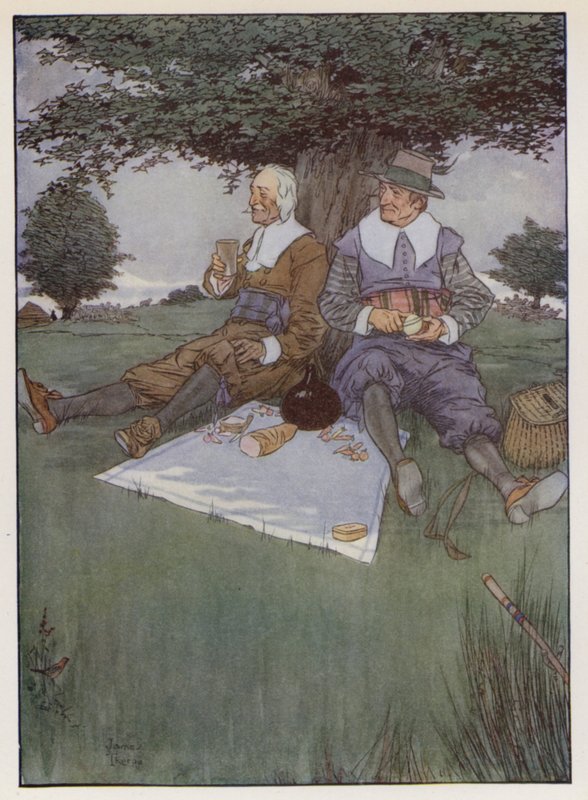 Illustrasjon for The Compleat Angler av Izaak Walton av James Thorpe