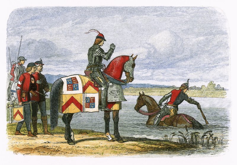 Buckingham finner Severn ufremkommelig av James William Edmund Doyle