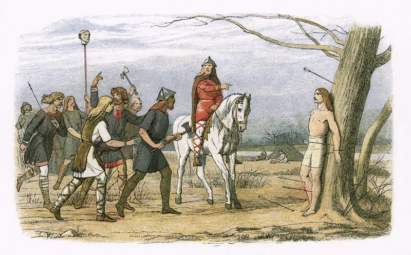 Edmund, konge av East Anglia, drept av danskene av James William Edmund Doyle