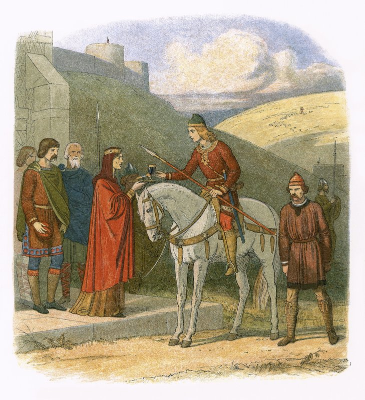 Edward myrdet på Corfe av James William Edmund Doyle